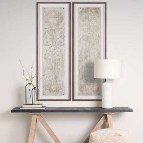 Panel Etching II by Mercana Studio a Hand Embellished Framed Art Print under Glass from Mercana - Luna Furniture