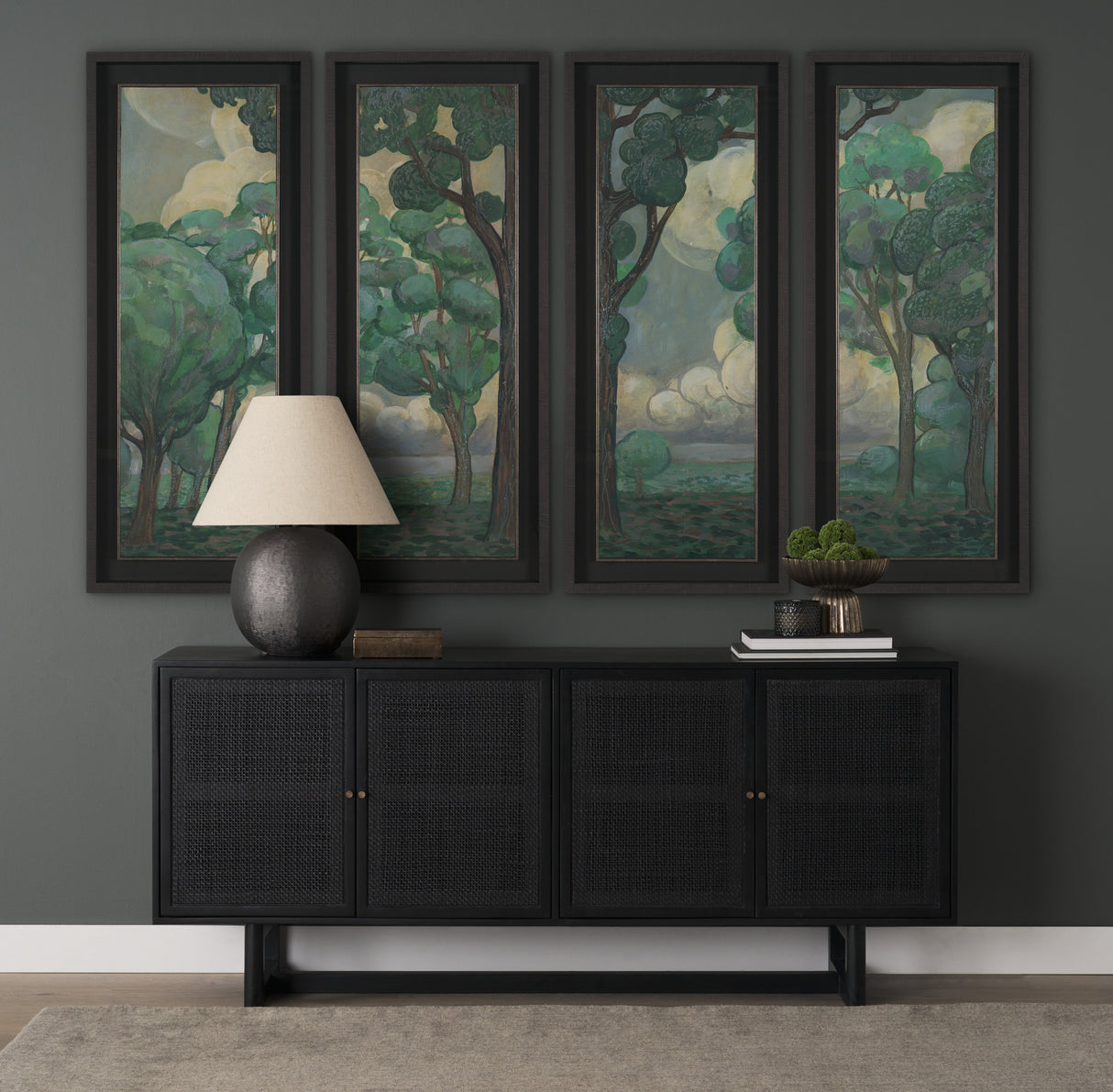 Majestic Garden I by Mercana Studio a Hand Embellished Framed Art Print under Glass from Mercana - Luna Furniture