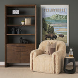 National Park - Yellowstone by Mercana Studio a Framed Art Print Matted under Glass from Mercana - Luna Furniture