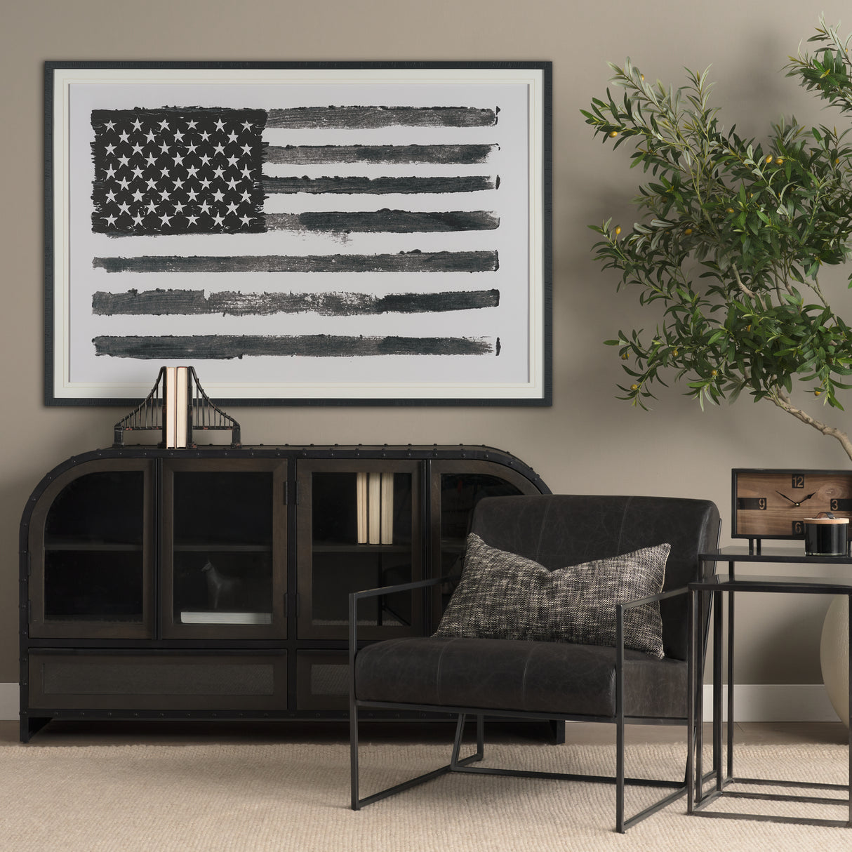 Liberty by Mercana Studio Hand Embelished Textured Framed Artwork Matted under Glass from Mercana - Luna Furniture