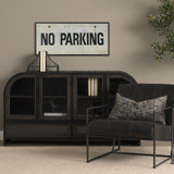 No Parking LG by Mercana Studio Hand Embelished Textured Framed Artwork Matted from Mercana - Luna Furniture