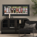 Gas Pumps by Richard Silver Hand Embelished Framed Art Print Matted under Glass from Mercana - Luna Furniture