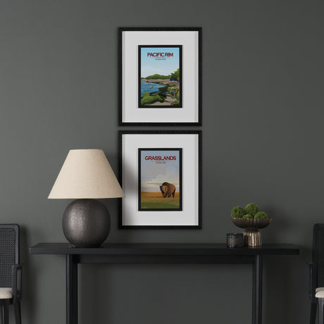 Pacific Rim GO (M) by Mercana Studio a Framed Art Print Matted under Glass from Mercana - Luna Furniture