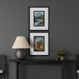 Banff Go Canada (M) by Mercana Studio a Framed Art Print Matted under Glass from Mercana - Luna Furniture