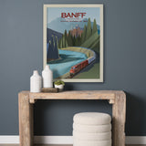 Banff Go Canada (L) by Mercana Studio a Hand Embellished Decograph Framed Art Print from Mercana - Luna Furniture