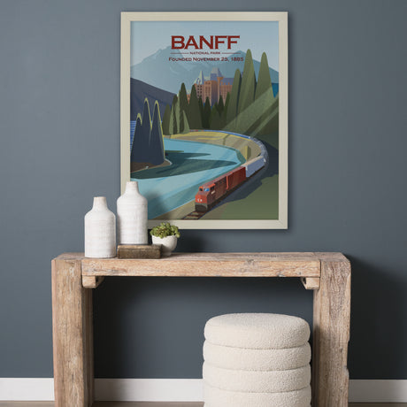 Banff Go Canada (L) by Mercana Studio a Hand Embellished Decograph Framed Art Print from Mercana - Luna Furniture