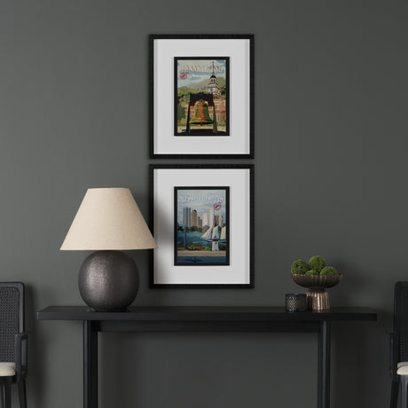 Pennsylvania Go USA (M) by Mercana Studio a Framed Art Print Matted under Glass from Mercana - Luna Furniture
