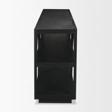 Bela Large Matte Black Arched Console Table from Mercana - Luna Furniture