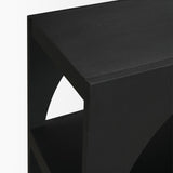 Bela Large Matte Black Arched Console Table from Mercana - Luna Furniture