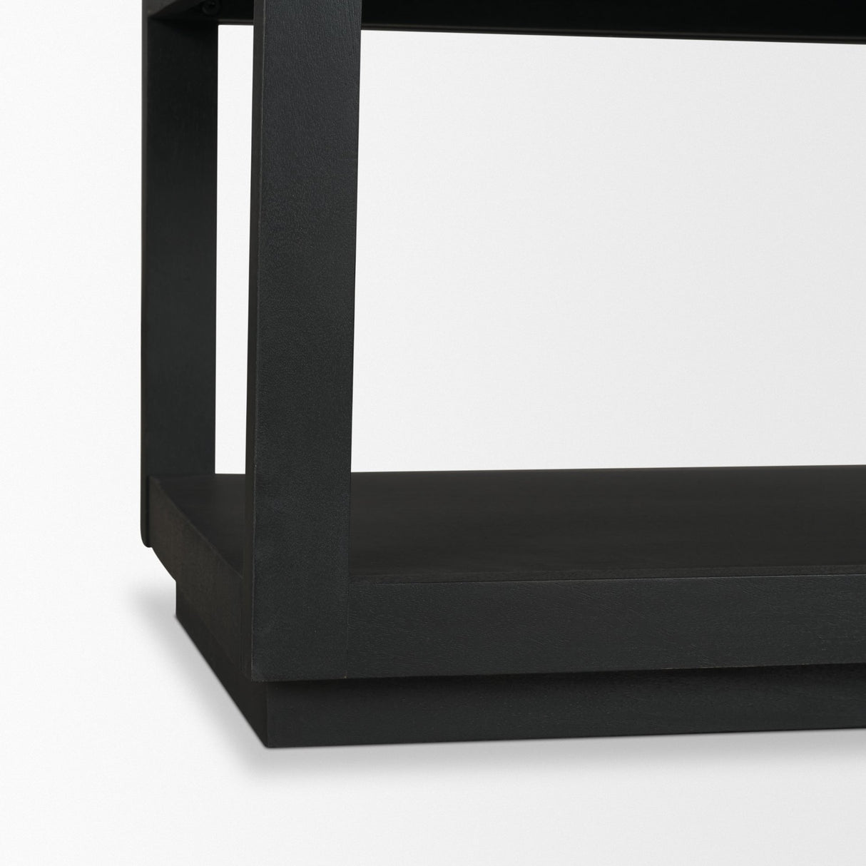 Bela Large Matte Black Arched Console Table from Mercana - Luna Furniture