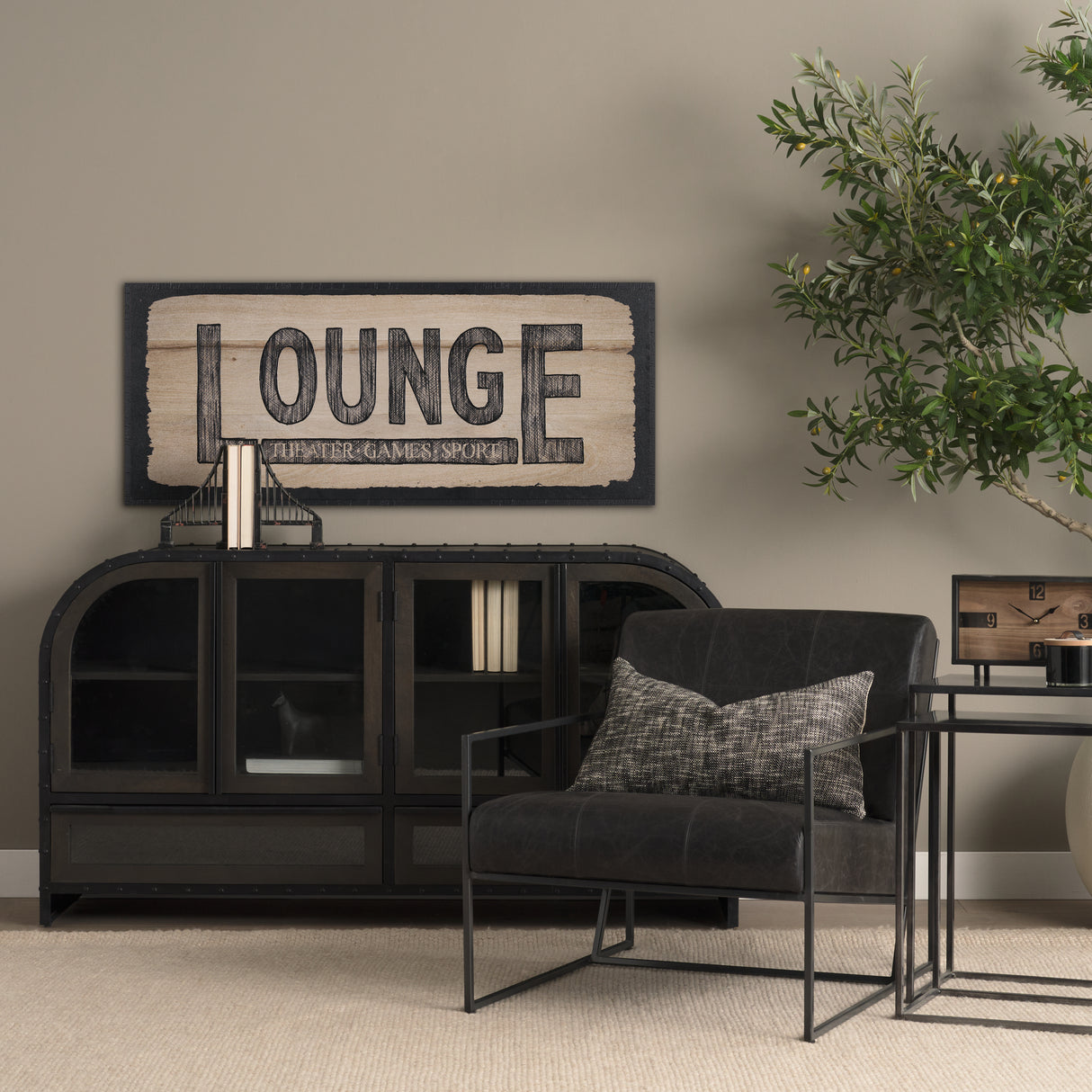 Lounge LG by Mercana Studio a Hand Embellished Framed Art Print from Mercana - Luna Furniture