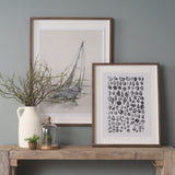 Sealife III by Oliver Goldsmith a Hand Embellished Framed Art Print Matted under Glass from Mercana - Luna Furniture