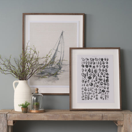 Sealife III by Oliver Goldsmith a Hand Embellished Framed Art Print Matted under Glass from Mercana - Luna Furniture