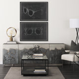 Glasses II by Dayna Matthews a Hand Embellished Textured Framed Canvas from Mercana - Luna Furniture