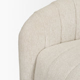 Fonda Cream Fabric w/ Natural Jute Swivel Accent Chair from Mercana - Luna Furniture