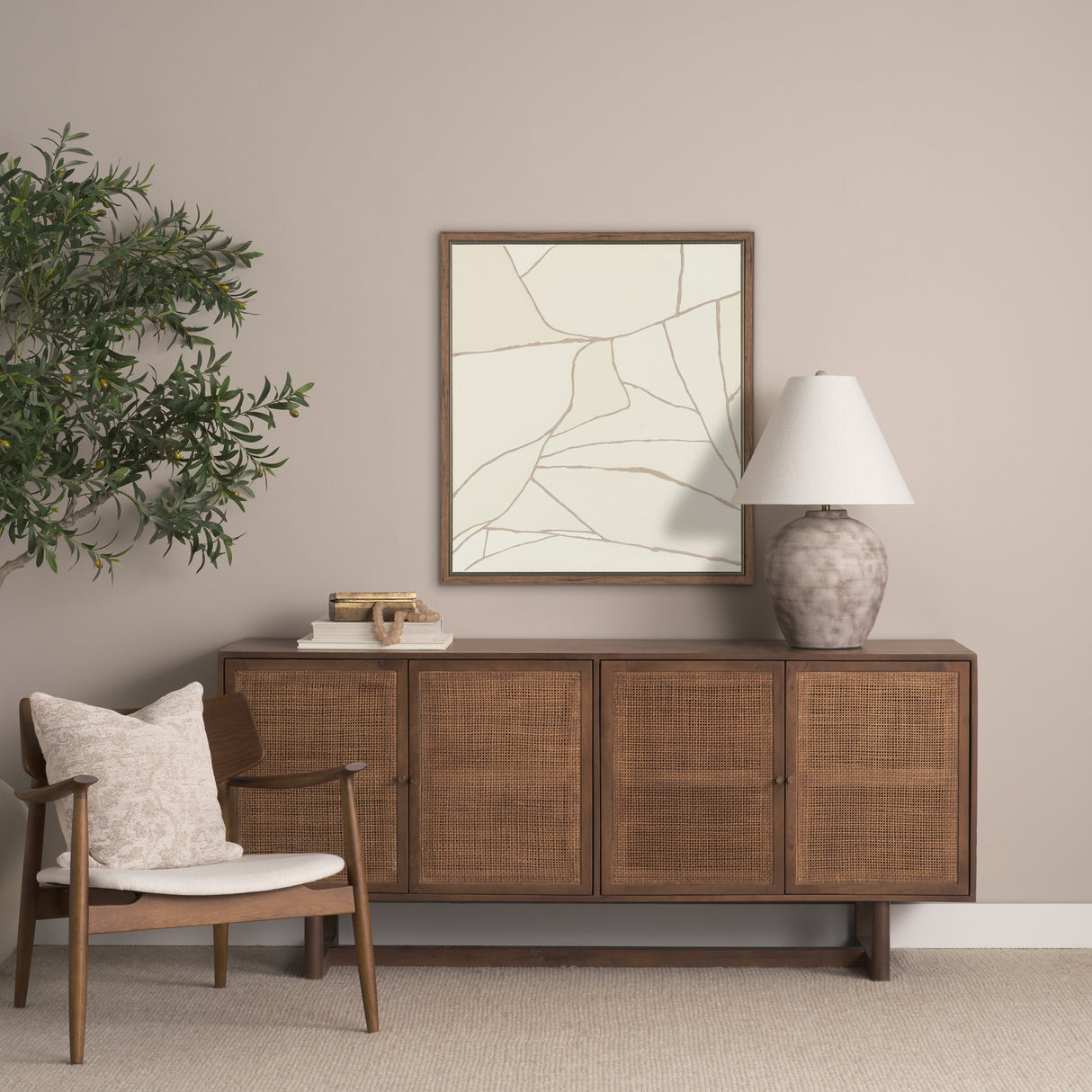 Field Patchwork II by Mercana Studio Handmade Original Framed Canvas Artwork from Mercana - Luna Furniture