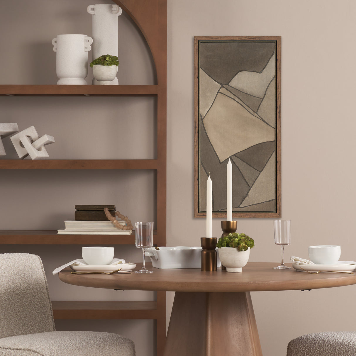 Field Patchwork III by Mercana Studio Handmade Original Framed Canvas Artwork from Mercana - Luna Furniture
