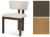 Soho Curved Open Back Brown Fabric w/ Light Brown Tripod Frame Dining Chair from Mercana - Luna Furniture