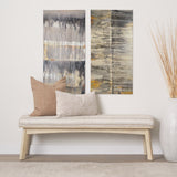 Tectonic II by Albena Hristova a Hand Embellished Textured Canvas from Mercana - Luna Furniture