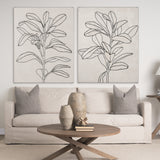 Olive Branch Countour I by Emma Scarvey a Hand Embellished Textured Canvas from Mercana - Luna Furniture