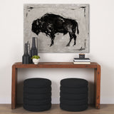 Dynamic Bison II by Ethan Harper a Hand Embellished Textured Canvas from Mercana - Luna Furniture