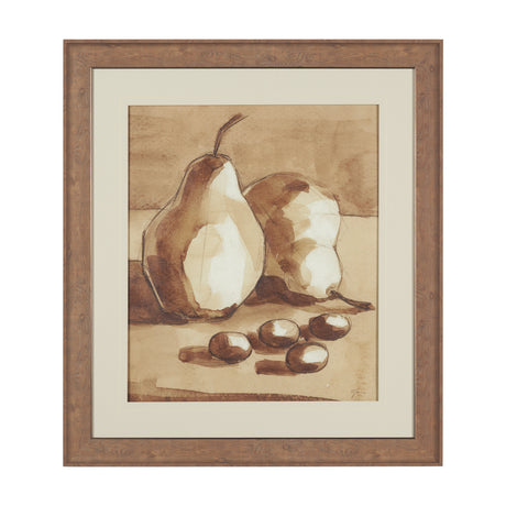 Pear Study I by Mercana Studio Hand Embelished Textured Framed Artwork Matted under Glass from Mercana - Luna Furniture