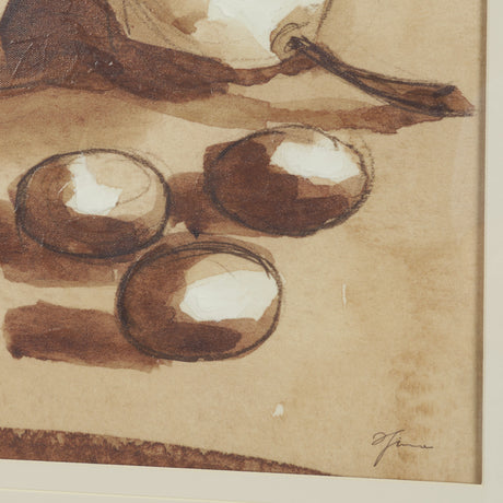 Pear Study I by Mercana Studio Hand Embelished Textured Framed Artwork Matted under Glass from Mercana - Luna Furniture