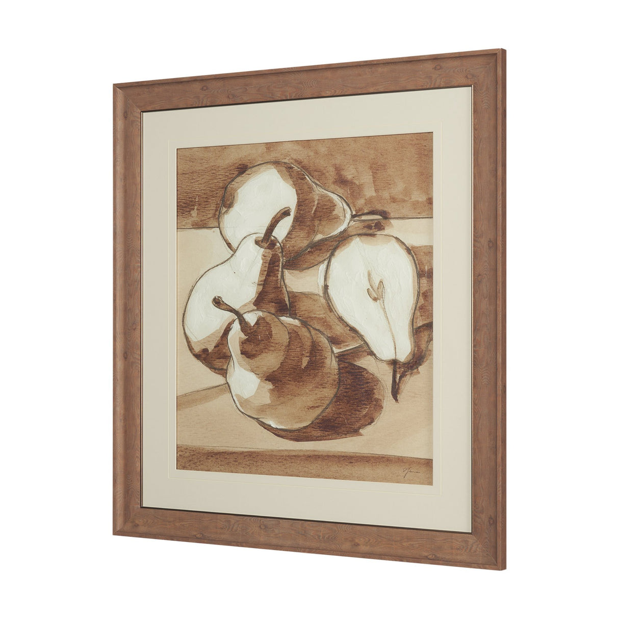 Pear Study II by Mercana Studio Hand Embelished Textured Framed Artwork Matted under Glass from Mercana - Luna Furniture