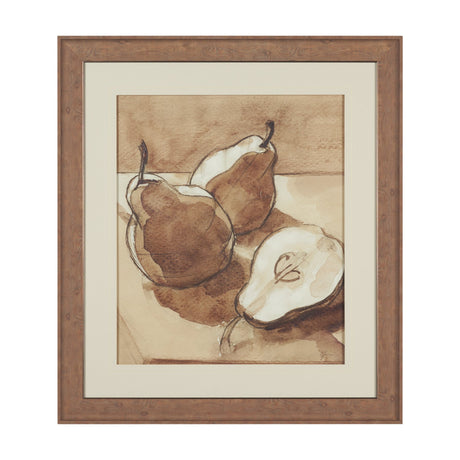 Pear Study III by Mercana Studio Hand Embelished Textured Framed Artwork Matted under Glass from Mercana - Luna Furniture