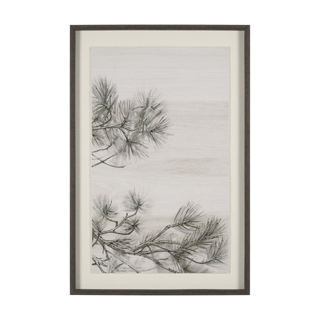 Ponderosa Whisper R by Mercana Studio Hand Embelished Framed Artwork Matted under Glass from Mercana - Luna Furniture