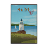 Maine GO (SM) by Mercana Studio Textured Framed Artwork Matted from Mercana - Luna Furniture