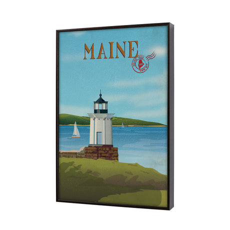Maine GO (SM) by Mercana Studio Textured Framed Artwork Matted from Mercana - Luna Furniture
