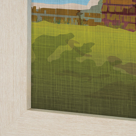 Maine GO (L) by Mercana Studio Textured Framed Artwork Matted from Mercana - Luna Furniture