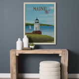Maine GO (L) by Mercana Studio Textured Framed Artwork Matted from Mercana - Luna Furniture
