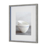 Two Artisan Bowls by Mark Chandon a Framed Art Print Matted under Glass from Mercana - Luna Furniture