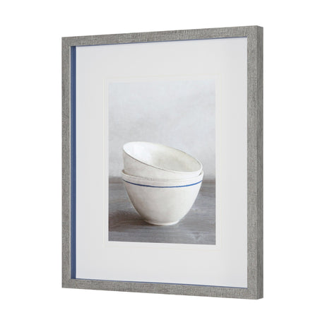 Two Artisan Bowls by Mark Chandon a Framed Art Print Matted under Glass from Mercana - Luna Furniture