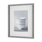 Four Artisan Bowls by Mark Chandon a Framed Art Print Matted under Glass from Mercana - Luna Furniture