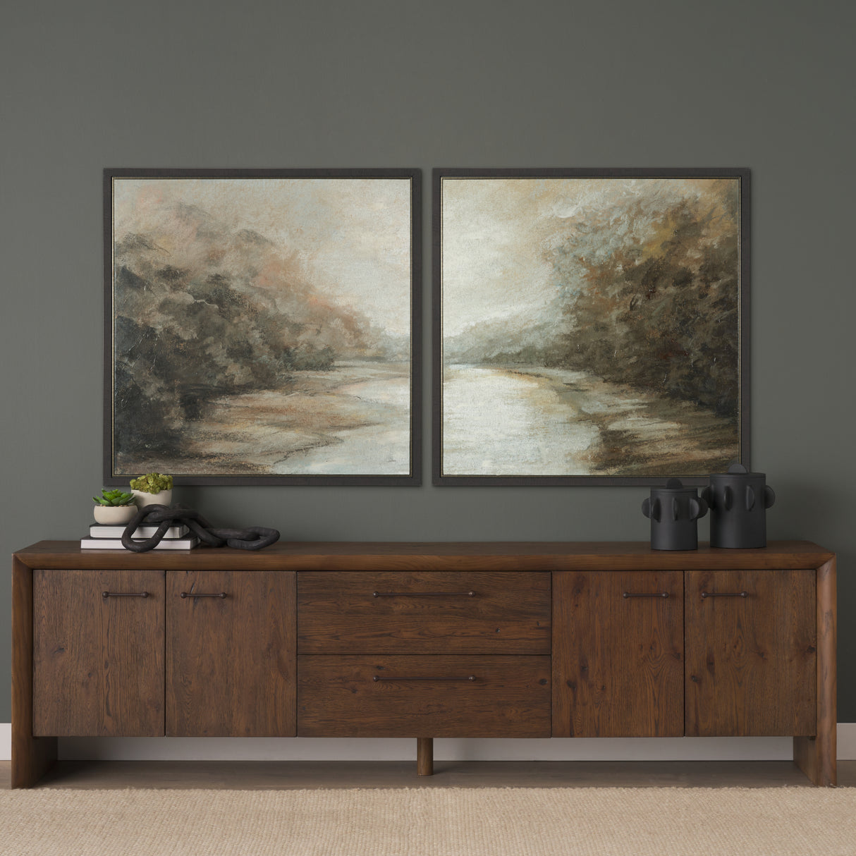 Forest Edge II by Mercana Studio Hand-Embellished Textured Framed Canvas Artwork from Mercana - Luna Furniture
