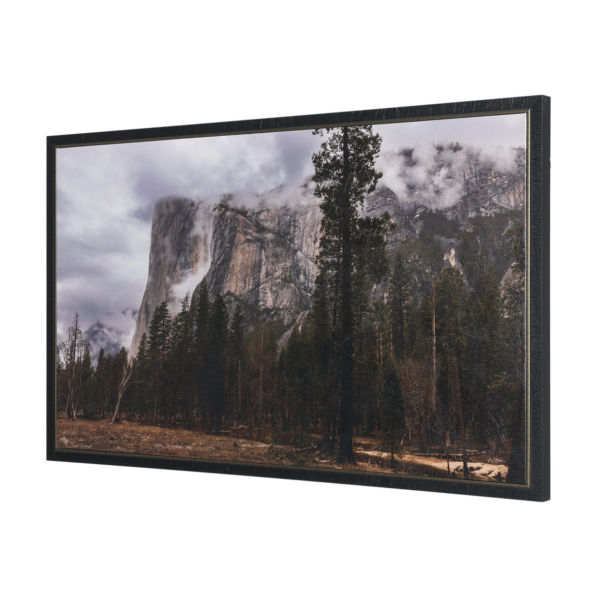 Misty Mountain by Gary Blatter Hand-Embellished Textured Framed Canvas Art Print from Mercana - Luna Furniture