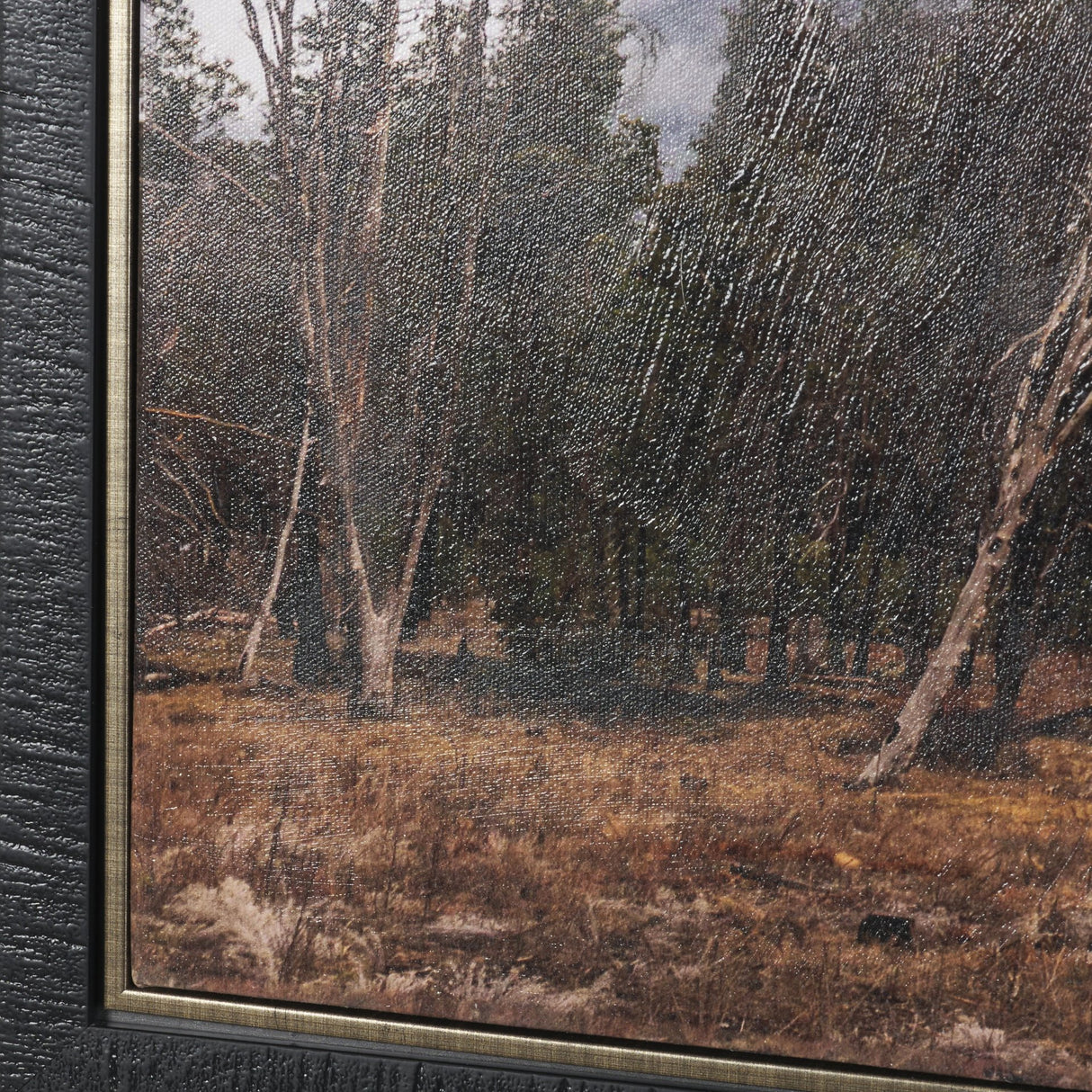 Misty Mountain by Gary Blatter Hand-Embellished Textured Framed Canvas Art Print from Mercana - Luna Furniture