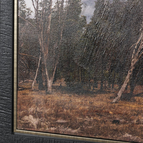 Misty Mountain by Gary Blatter Hand-Embellished Textured Framed Canvas Art Print from Mercana - Luna Furniture