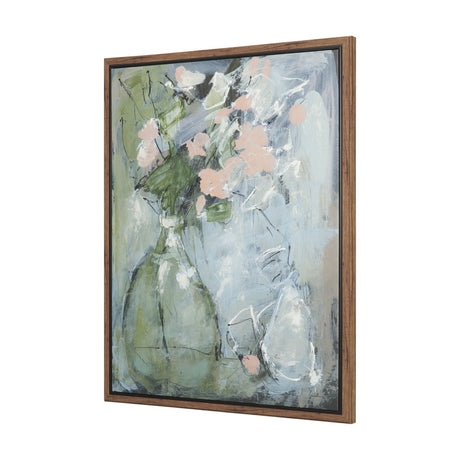 Posies I by Mercana Studio Hand-Embellished Textured Framed Canvas Artwork from Mercana - Luna Furniture