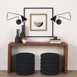 Cobalt 6L x 32W Black Metal Cone Shaped Swivel Wall Sconce from Mercana - Luna Furniture