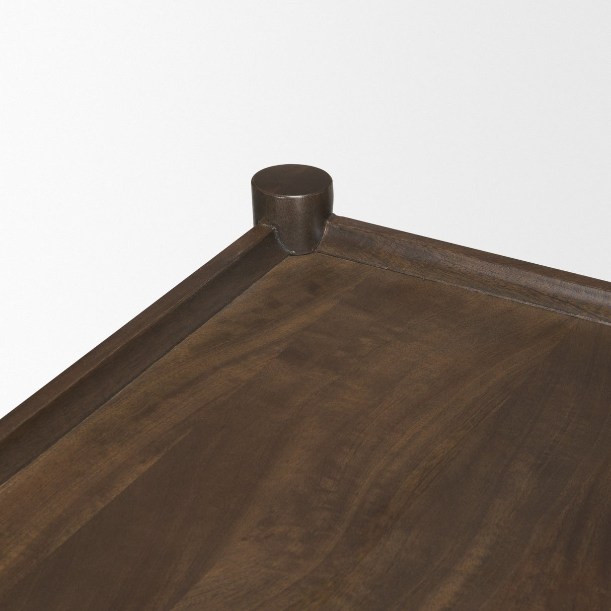 Bondi Dark Brown Wood w/ Paper Rope Shelf Console Table from Mercana - Luna Furniture