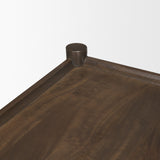 Bondi Dark Brown Wood w/ Paper Rope Shelf Console Table from Mercana - Luna Furniture