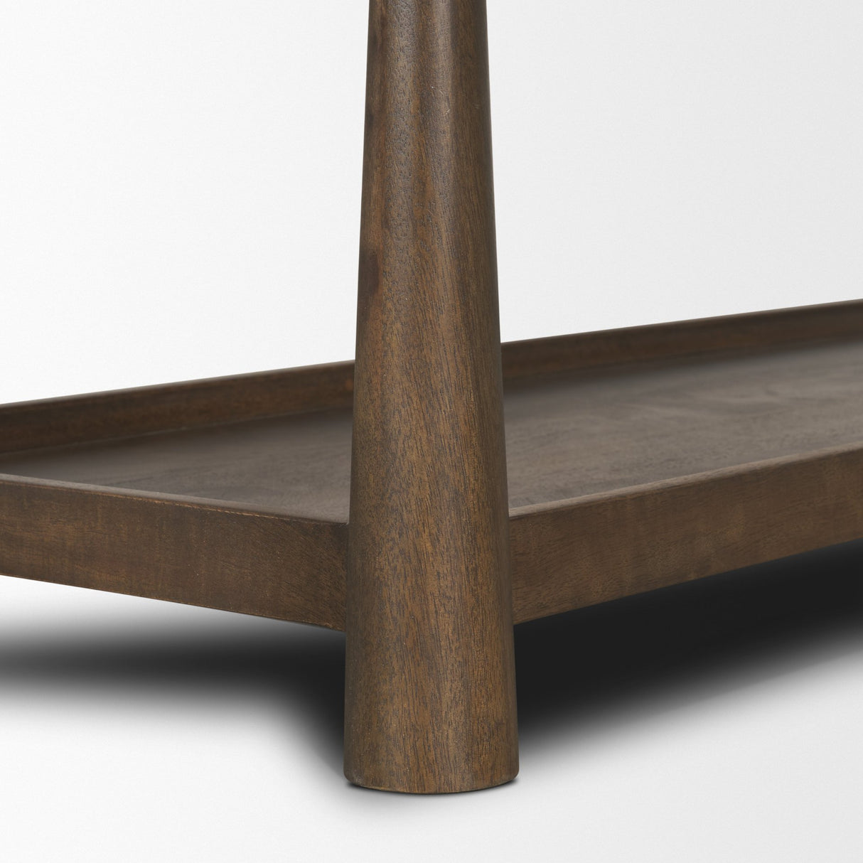 Bondi Dark Brown Wood w/ Paper Rope Shelf Console Table from Mercana - Luna Furniture