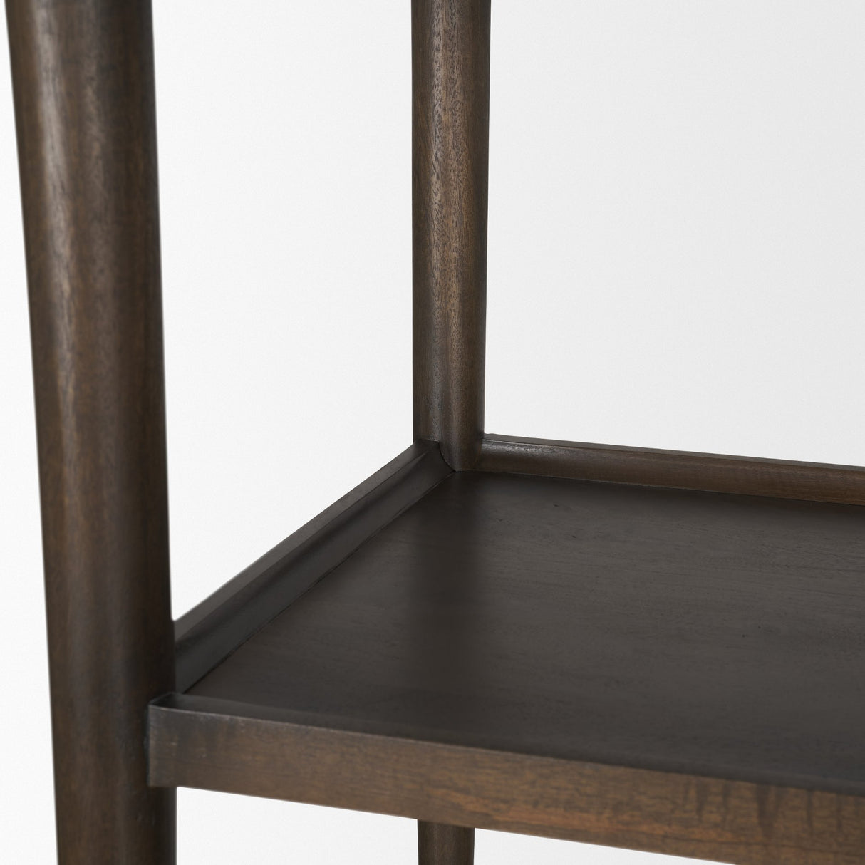 Bondi 2 Door Open Dark Brown Wood w/ Paper Rope Shelving Unit from Mercana - Luna Furniture