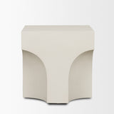 Bunda Square Sculptural Stone Finish Accent Table from Mercana - Luna Furniture