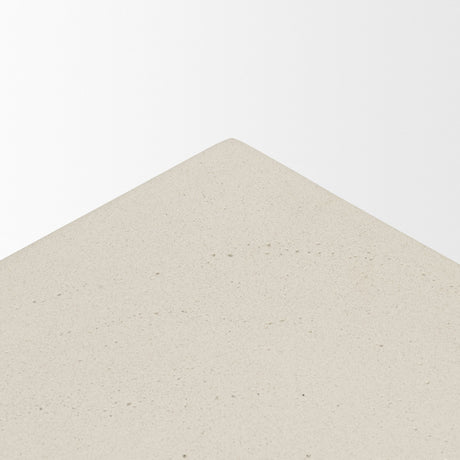 Bunda Square Sculptural Stone Finish Accent Table from Mercana - Luna Furniture