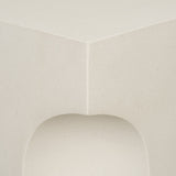 Bunda Square Sculptural Stone Finish Accent Table from Mercana - Luna Furniture